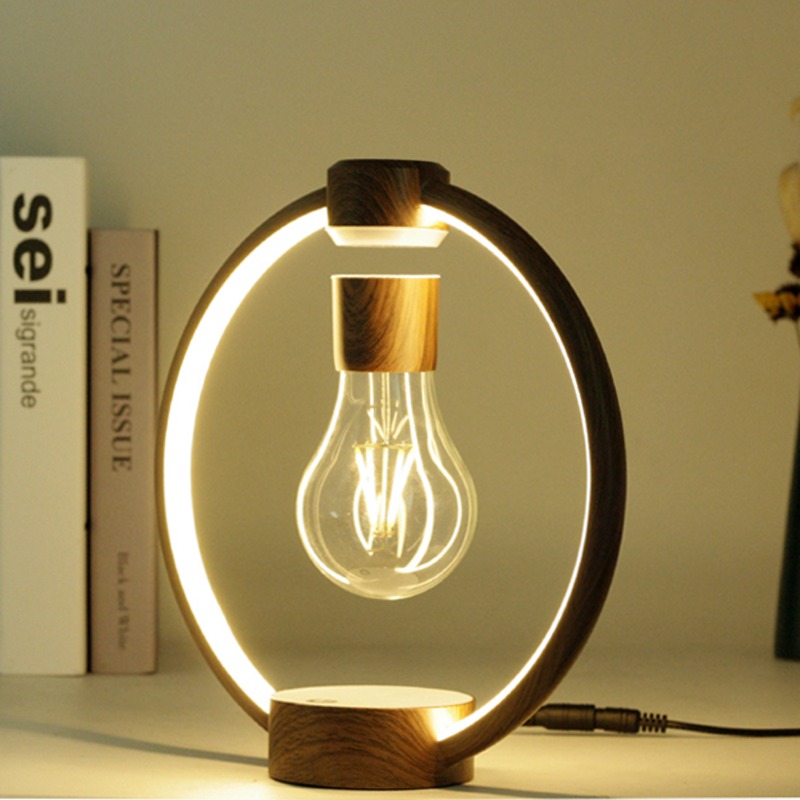 Office Tech Gifts - Magnetic Levitating Floating LED Bulb Table