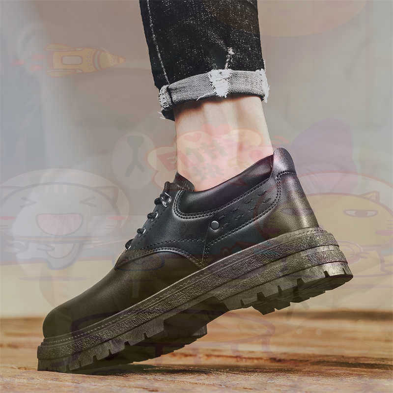 Office Tech Gifts - Dark Natural Leather Fashion Trainers Tennis