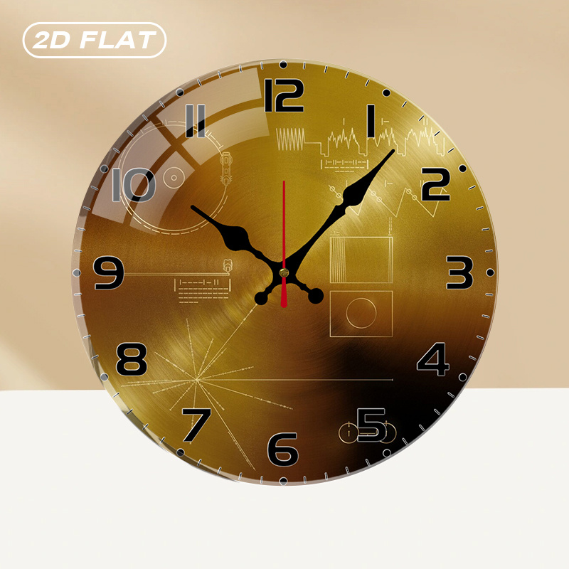 Office Tech Gifts - Tech Style Round Silent Acrylic Wall