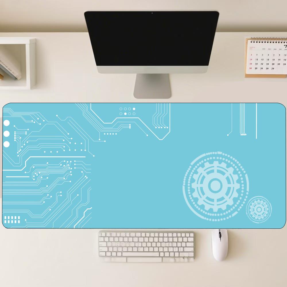 Blue Tech Circuit Gear Pattern - Office Tech Gear 评论和价格