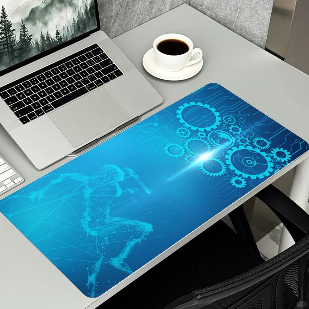 Blue Tech Circuit Gear Pattern - Office Tech Gear 评论和价格