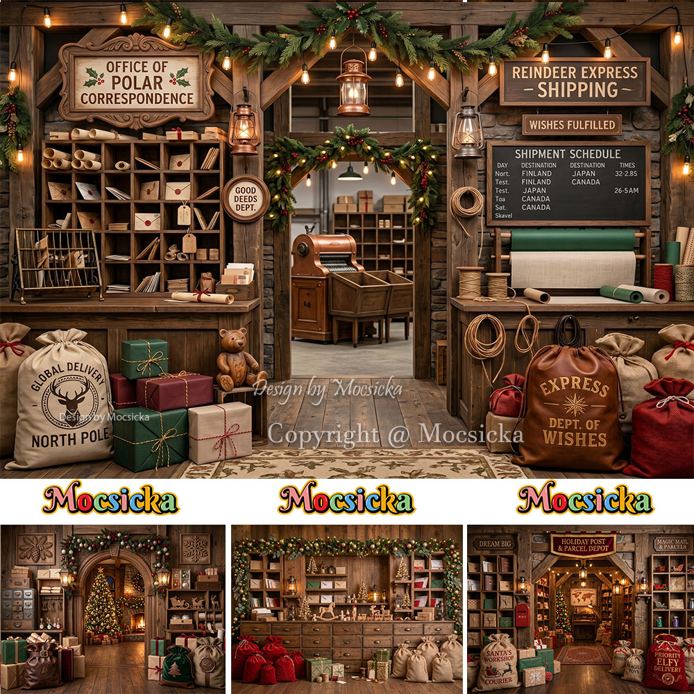 Mocsicka Christmas Post Office - Office Tech Background 评论和价格