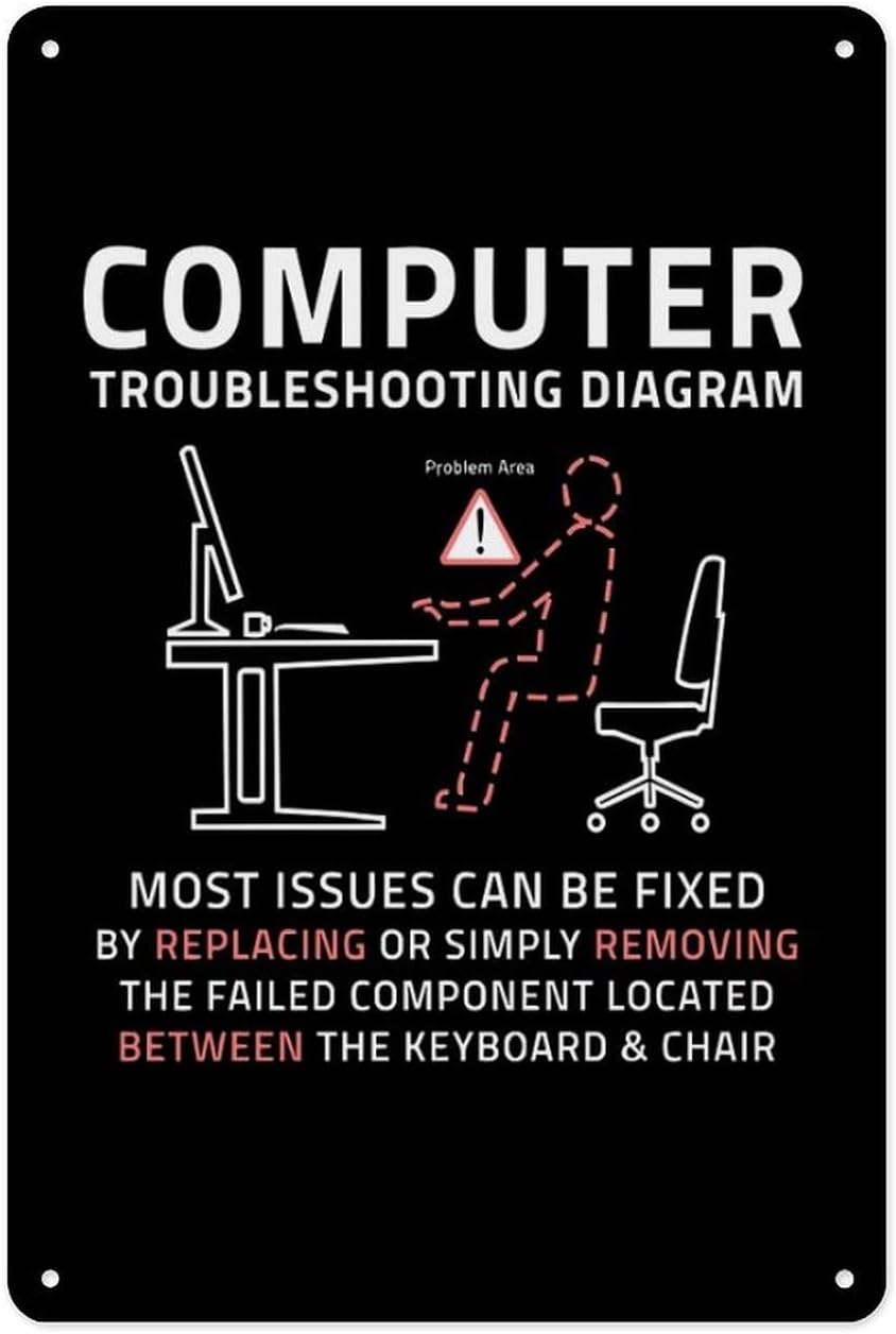 Metal Tin Sign 8 X 12 Inch - F - Office Tech Gifts 评论和价格