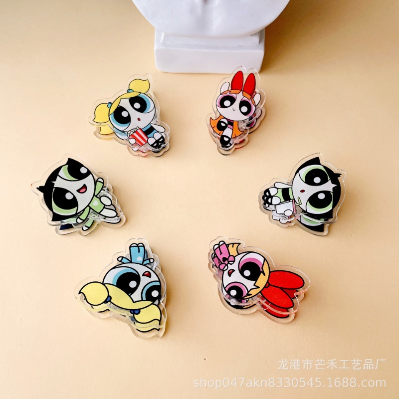 6PCS Kawaii The Powerpuffs Gir - Office Tech Accessories 评论和价格