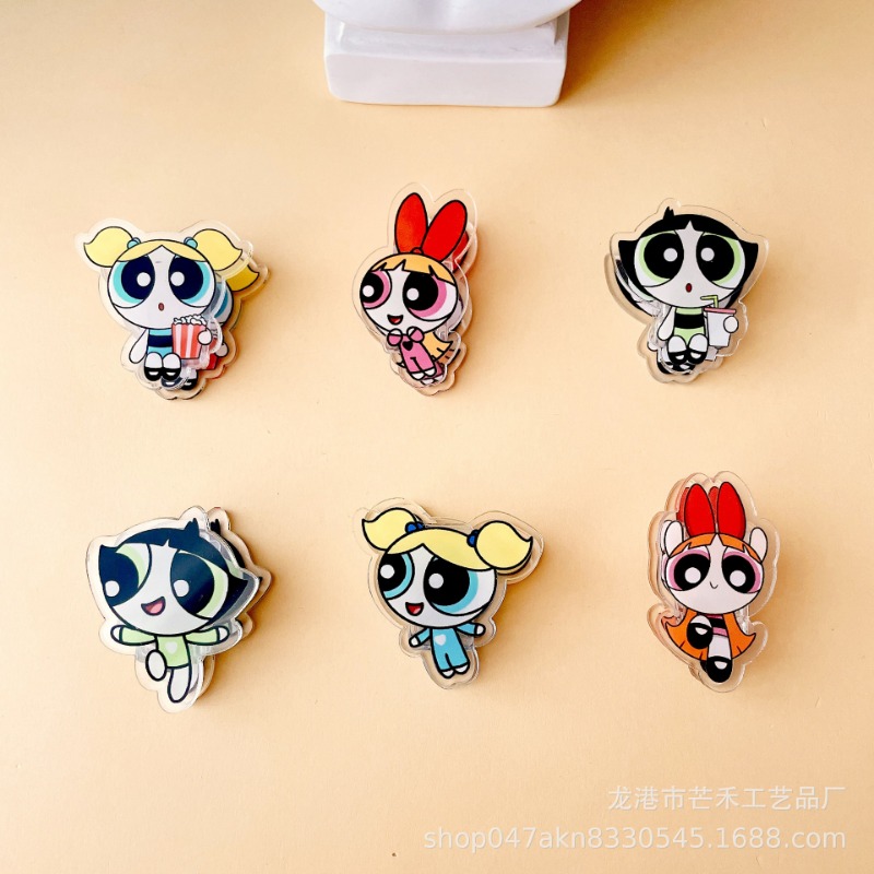6PCS Kawaii The Powerpuffs Gir - Office Tech Accessories 评论和价格