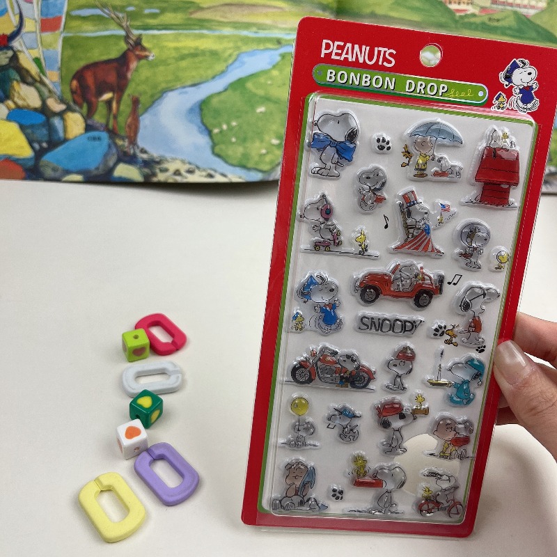 8Pcs Cute Snoopy Cartoon 3D Re - Office Tech Accessories 评论和价格