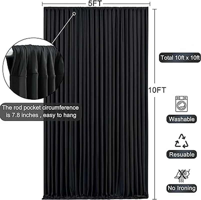 Backdrop Curtains For Parties, - Office Tech Background 评论和价格
