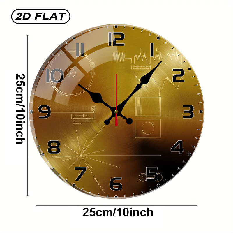 Tech Style Round Silent Acryli - Office Tech Gifts 评论和价格