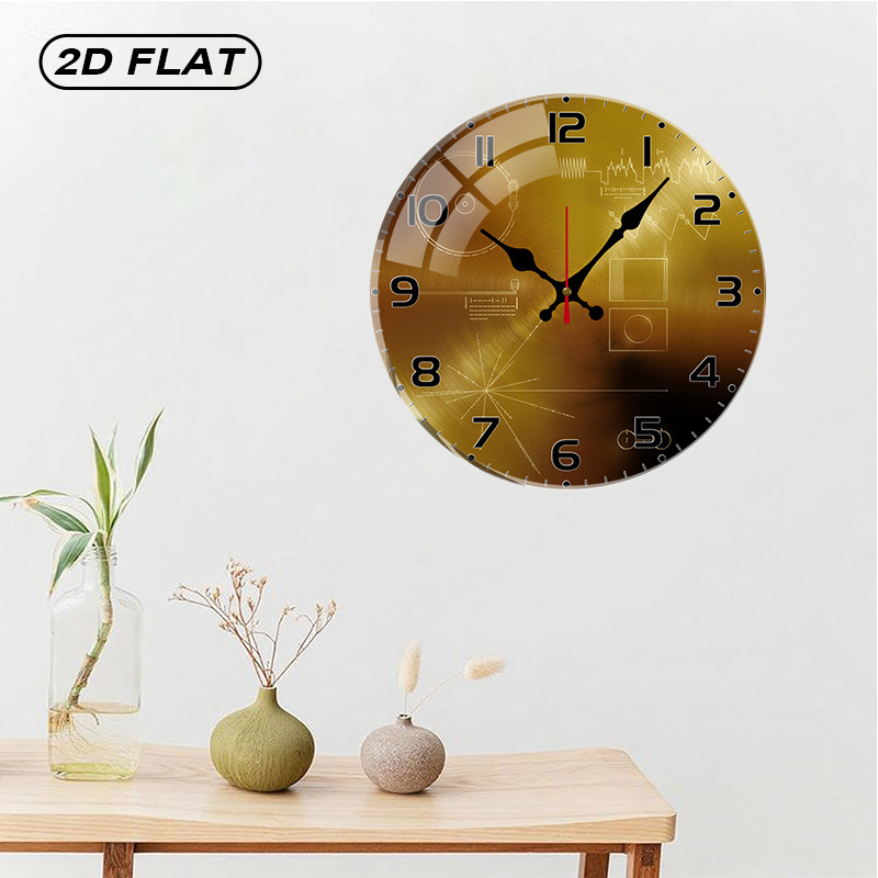 Tech Style Round Silent Acryli - Office Tech Gifts 评论和价格
