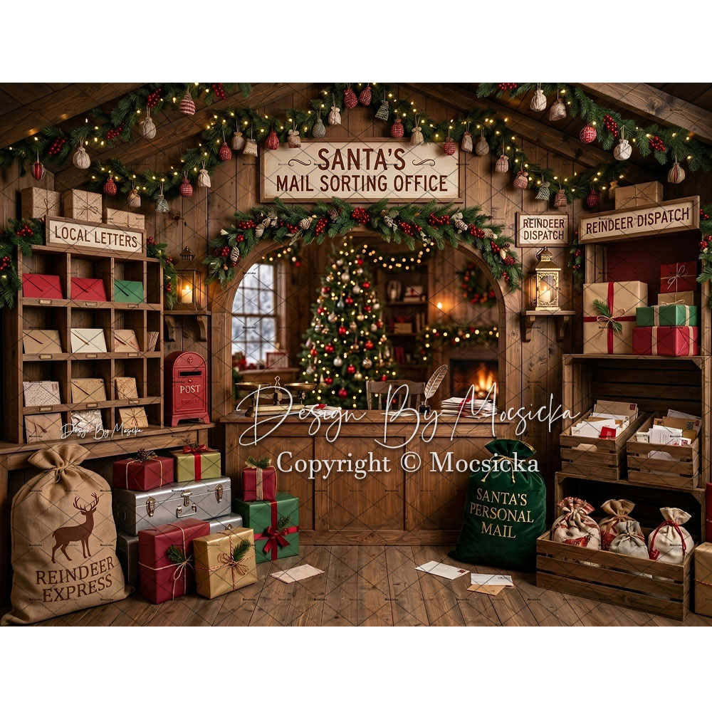 Mocsicka Christmas Post Office - Office Tech Background 评论和价格