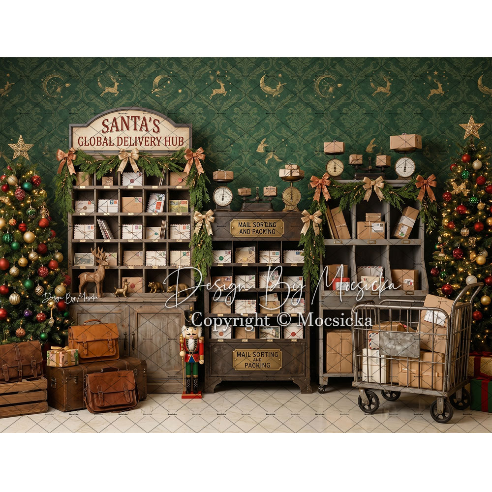 Mocsicka Christmas North Pole  - Office Tech Background 评论和价格